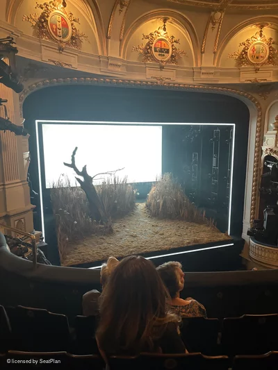 Ambassadors Theatre Circle D17 view from seat photo