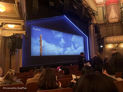 Booth Theatre Orchestra J11 view from seat photo
