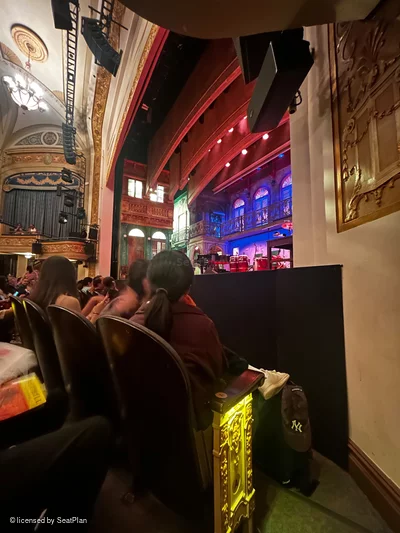 Gerald Schoenfeld Theatre Orchestra B12 view from seat photo
