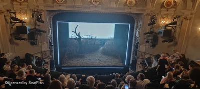 Ambassadors Theatre Circle J9 view from seat photo