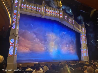 Prince of Wales Theatre Stalls K41 view from seat photo