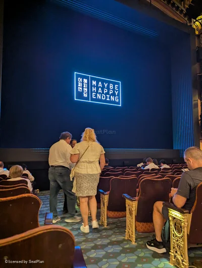 Belasco Theatre Orchestra J1 view from seat photo