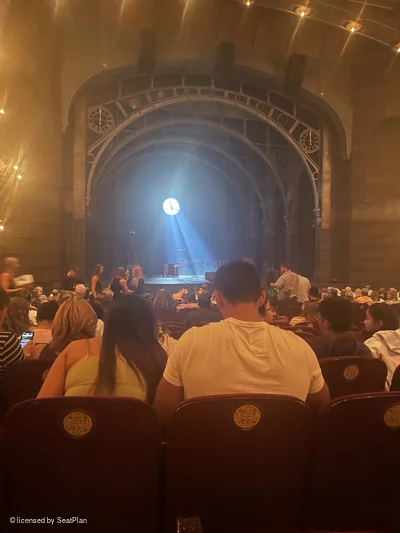 Lyric Theatre Orchestra R17 view from seat photo