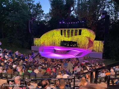 Regent's Park Open Air Theatre Upper Left R26 view from seat photo