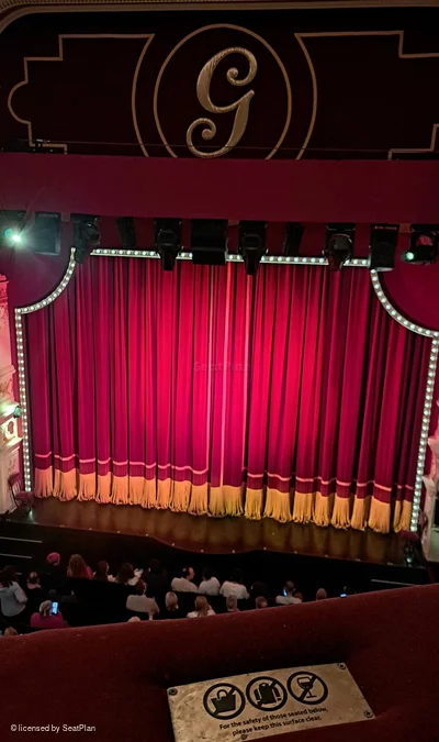 Garrick Theatre Grand Circle A8 view from seat photo