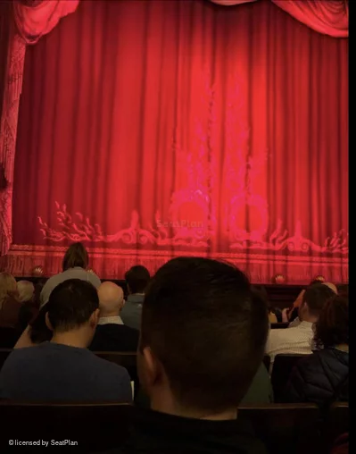 Hudson Theatre Orchestra F106 view from seat photo