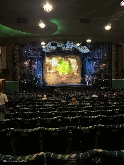 Apollo Victoria Theatre Stalls ZA37 view from seat photo