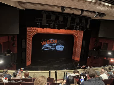 Marquis Theatre Mezzanine G7 view from seat photo