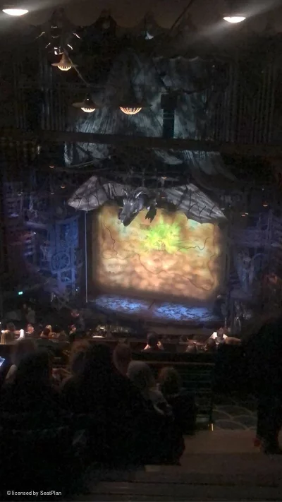 Apollo Victoria Theatre Dress Circle W5 view from seat photo