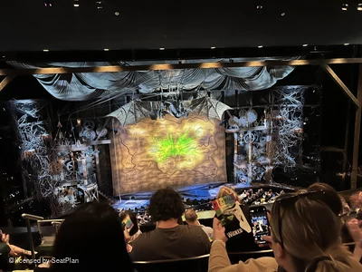 Gershwin Theatre Mezzanine F101 view from seat photo