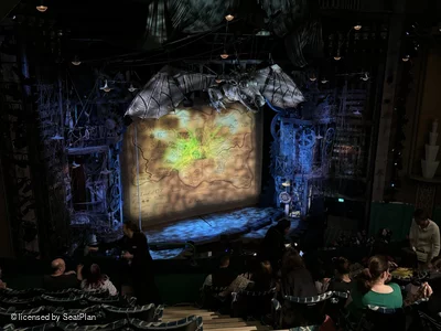 Apollo Victoria Theatre Dress Circle G47 view from seat photo