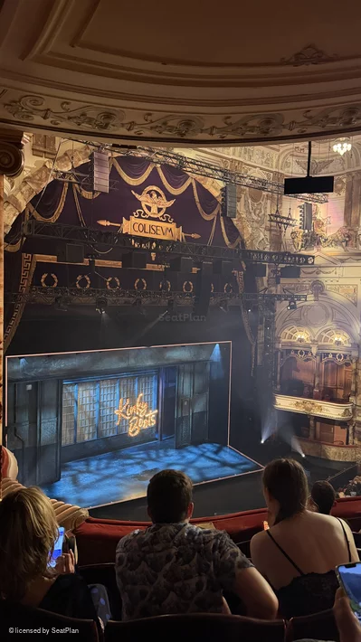 London Coliseum Upper Circle E56 view from seat photo