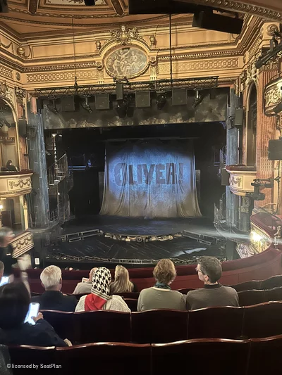 Gielgud Theatre Dress Circle F12 view from seat photo