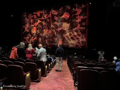 Minskoff Theatre Orchestra O2 view from seat photo