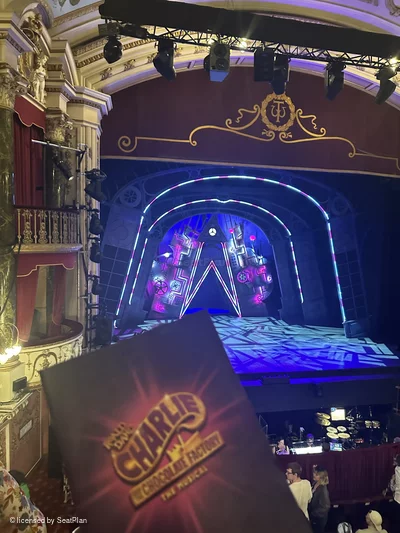 New Wimbledon Theatre Dress Circle B7 view from seat photo