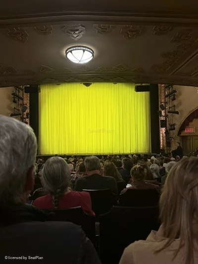 Golden Theatre Orchestra Q110 view from seat photo