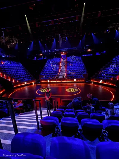 Troubadour Canary Wharf Theatre District 4 F65 view from seat photo