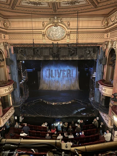 Gielgud Theatre Grand Circle A14 view from seat photo
