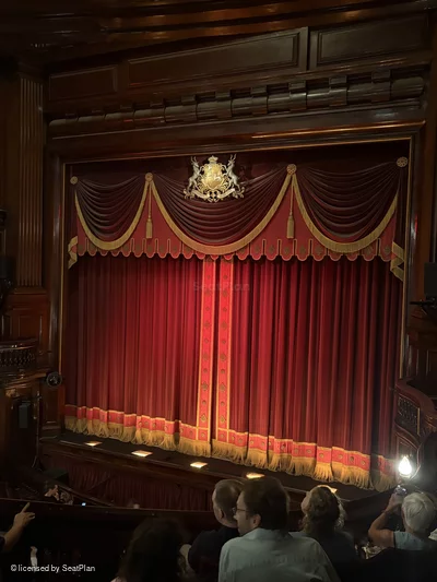 St Martin's Theatre Dress Circle E19 view from seat photo