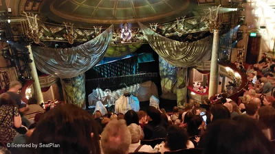 His Majesty's Theatre Grand Circle J23 view from seat photo