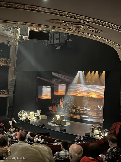 Theatre Royal Drury Lane Royal Circle F7 view from seat photo