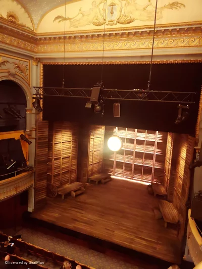 Harold Pinter Theatre Royal Circle A2 view from seat photo