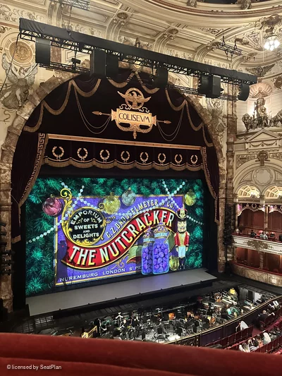 London Coliseum Upper Circle A42 view from seat photo
