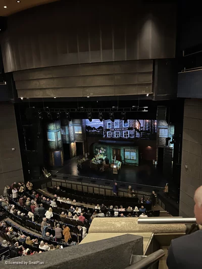 Milton Keynes Theatre Upper Circle BB11 view from seat photo