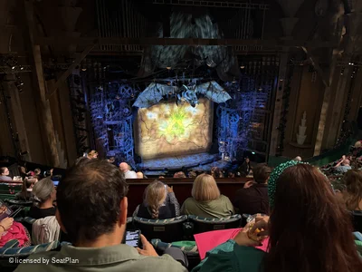 Apollo Victoria Theatre Dress Circle M40 view from seat photo