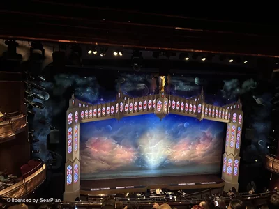 Prince of Wales Theatre Circle J33 view from seat photo