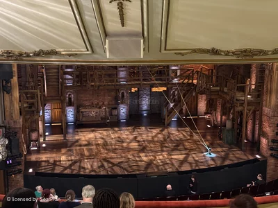Victoria Palace Theatre Albert Box A2 view from seat photo