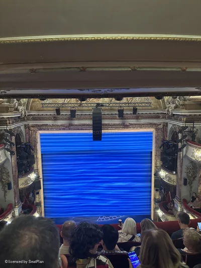Novello Theatre Grand Circle E14 view from seat photo