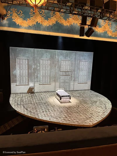 Gerald Schoenfeld Theatre Mezzanine B1 view from seat photo