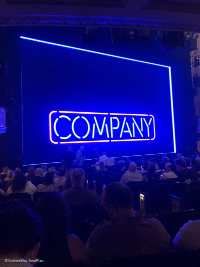 Bernard B. Jacobs Theatre Orchestra M11 view from seat photo