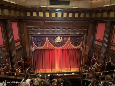 St Martin's Theatre Upper Circle E9 view from seat photo