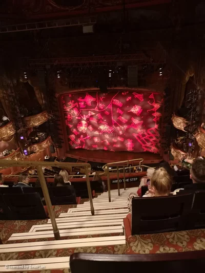 Lyceum Theatre Grand Circle G14 view from seat photo