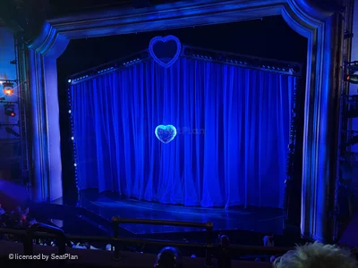 St James Theatre Mezzanine C2 view from seat photo