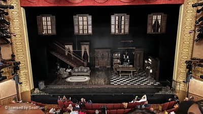 Barrymore Theatre Front Mezzanine C107 view from seat photo