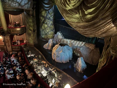His Majesty's Theatre Grand Circle A1 view from seat photo