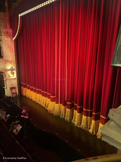 Garrick Theatre Dress Circle BoxE1 view from seat photo
