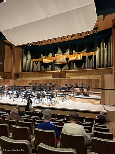 Royal Festival Hall Front Stalls J4 view from seat photo