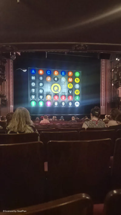 Shaftesbury Theatre Stalls T25 view from seat photo