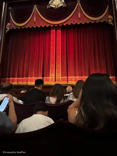 St Martin's Theatre Stalls D12 view from seat photo