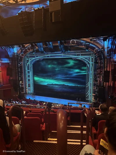 Broadway Theatre Front Mezzanine F1 view from seat photo