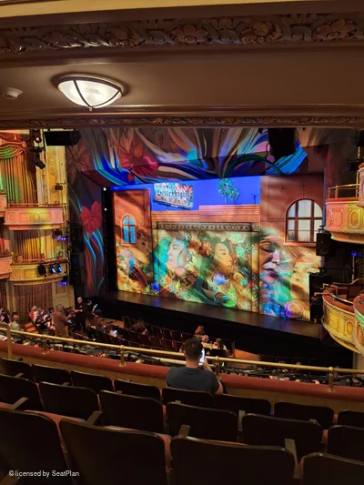 James Earl Jones Theatre Mezzanine E16 view from seat photo