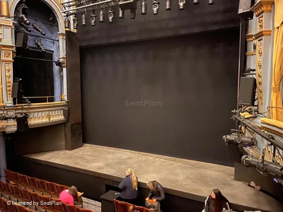 Harold Pinter Theatre Dress Circle A2 view from seat photo