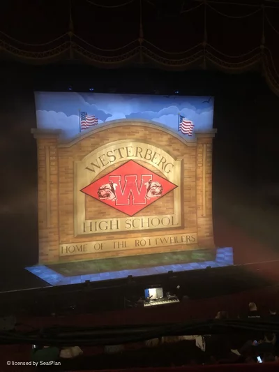 Palace Theatre Circle B30 view from seat photo