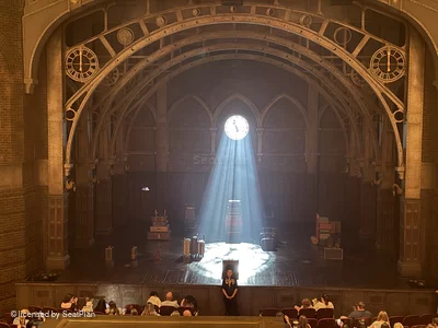Lyric Theatre Dress Circle C113 view from seat photo