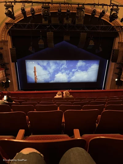 Booth Theatre Mezzanine G104 view from seat photo