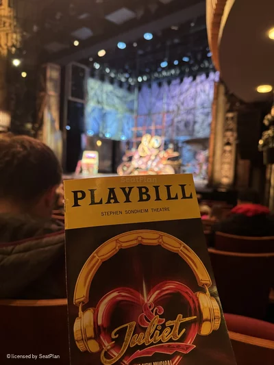 Stephen Sondheim Theatre Orchestra M20 view from seat photo
